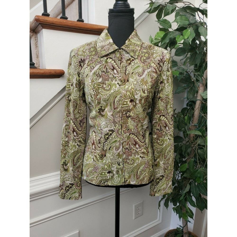 Madison Michelle Women's Multicolor 100% Polyester Long Sleeve‎ Full Zip Jacket